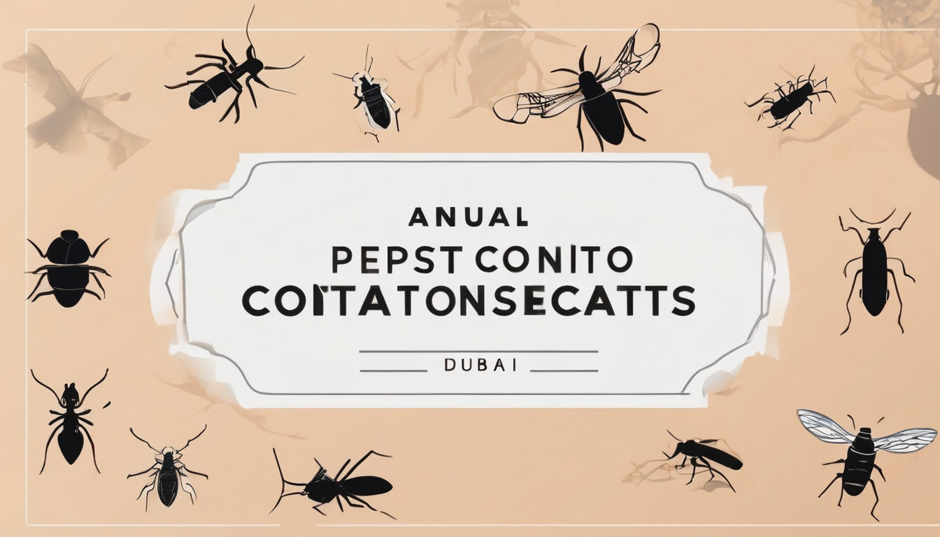 Annual Pest Control Contracts Dubai Explained - professional technician inspecting Dubai property