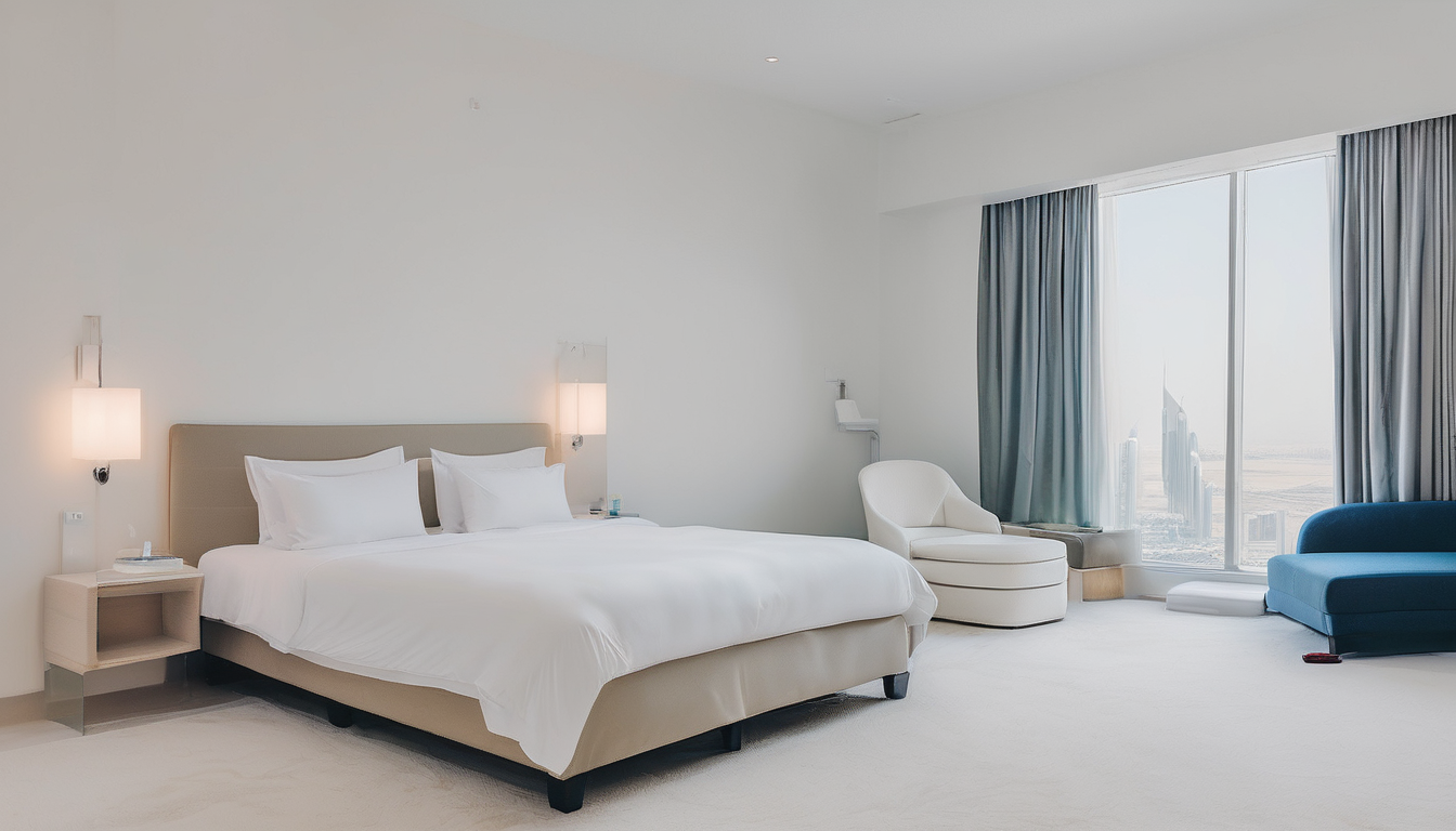 Bed Bug Treatment for Dubai Hotels and Hospitality - professional technician inspecting hotel mattress