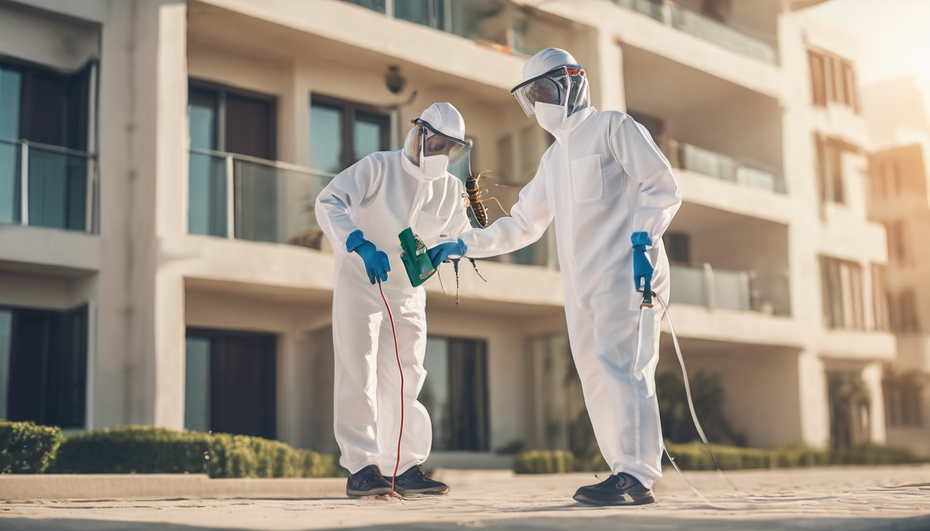Benefits of Annual Pest Control for Dubai Apartments - professional technician inspecting apartment kitchen