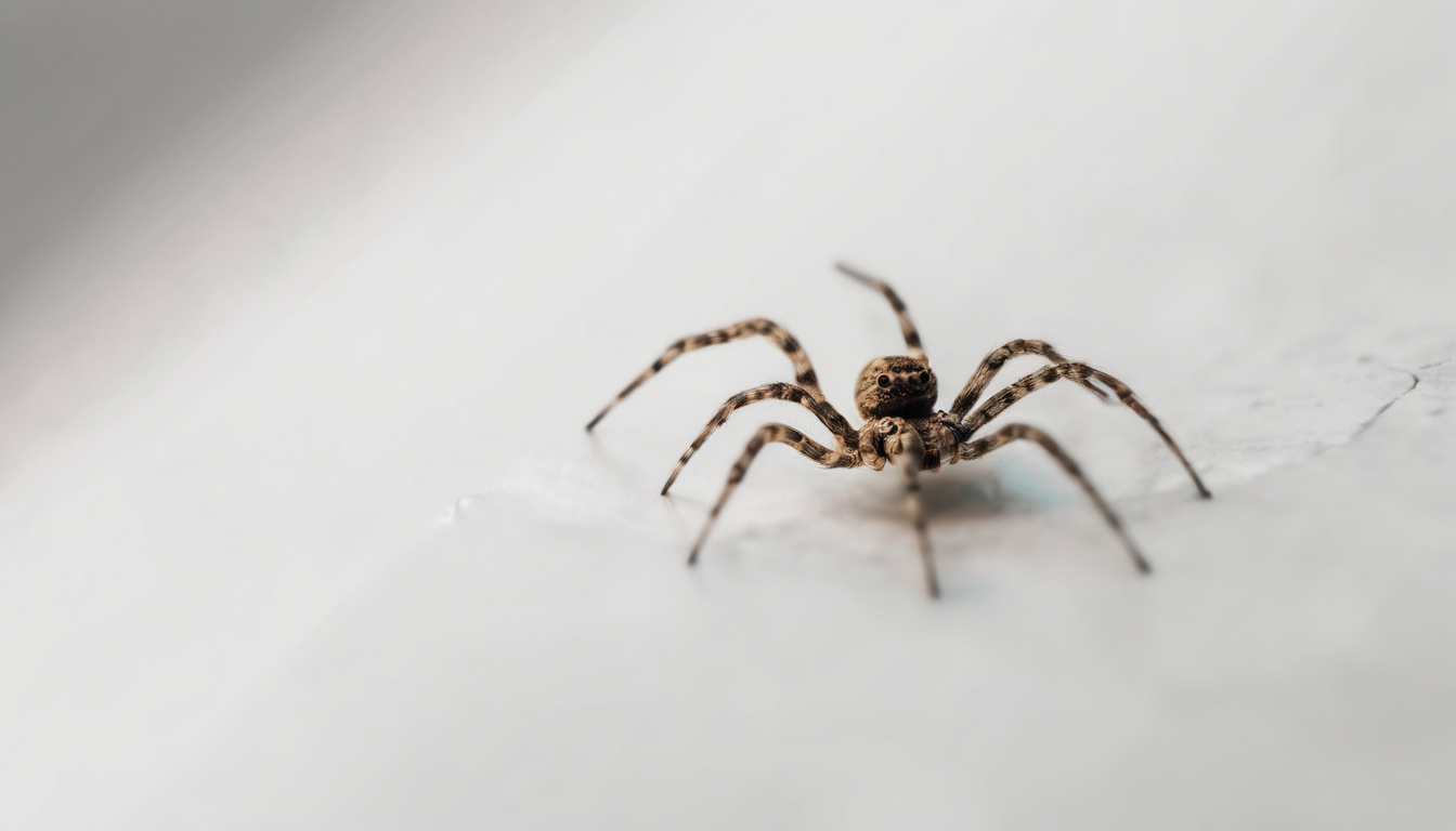When to Call for Professional Spider Control Dubai - technician inspecting spider web
