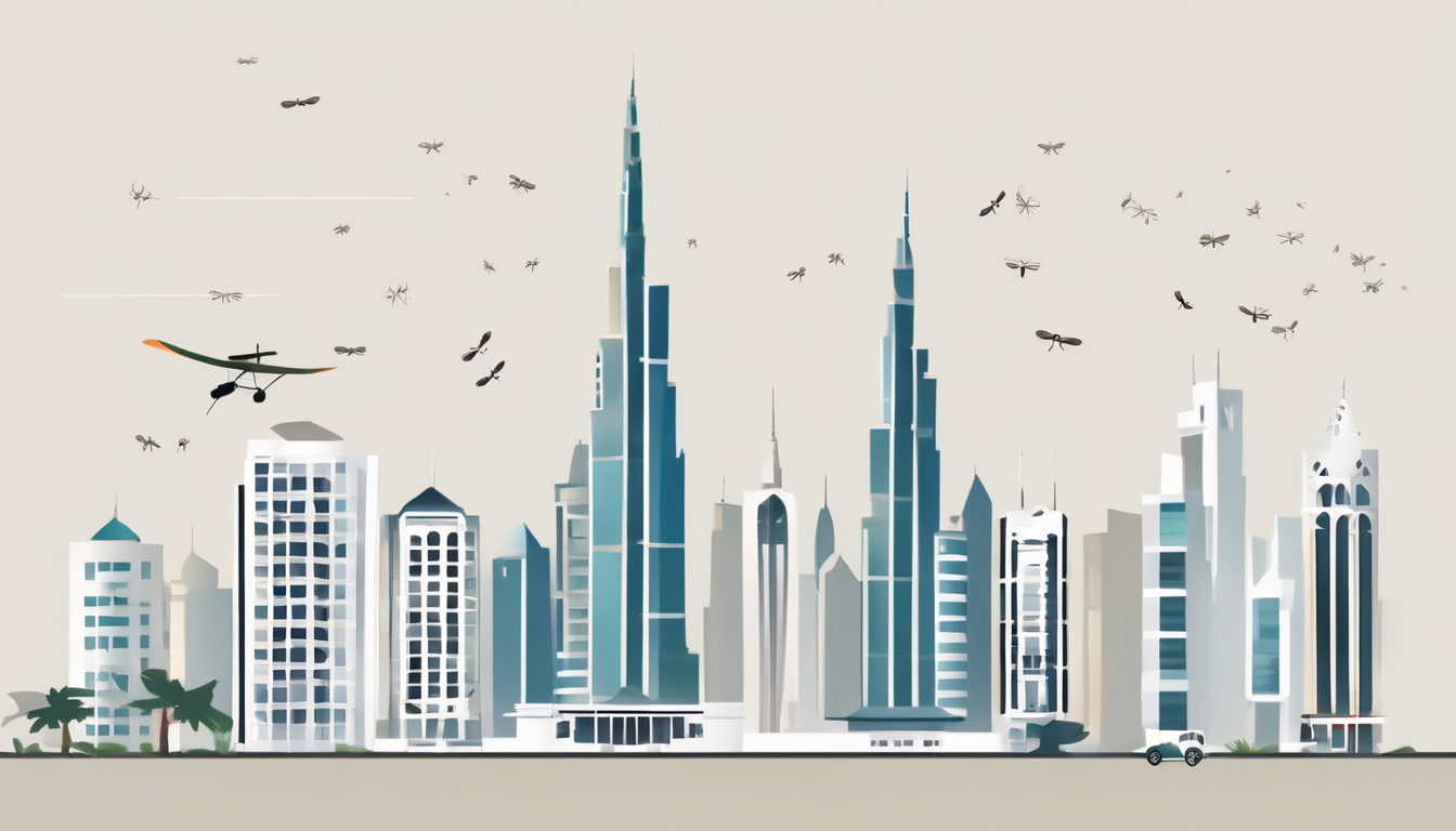 Dubai Municipality Mosquito Control Regulations - professional technician inspecting property for breeding sites