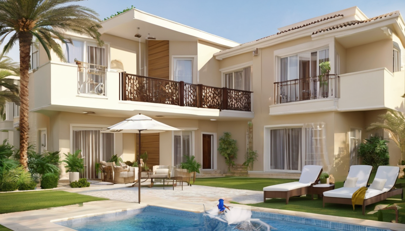 Mosquito Control for Al Nahda Villas - professional technician inspecting villa garden for breeding sites