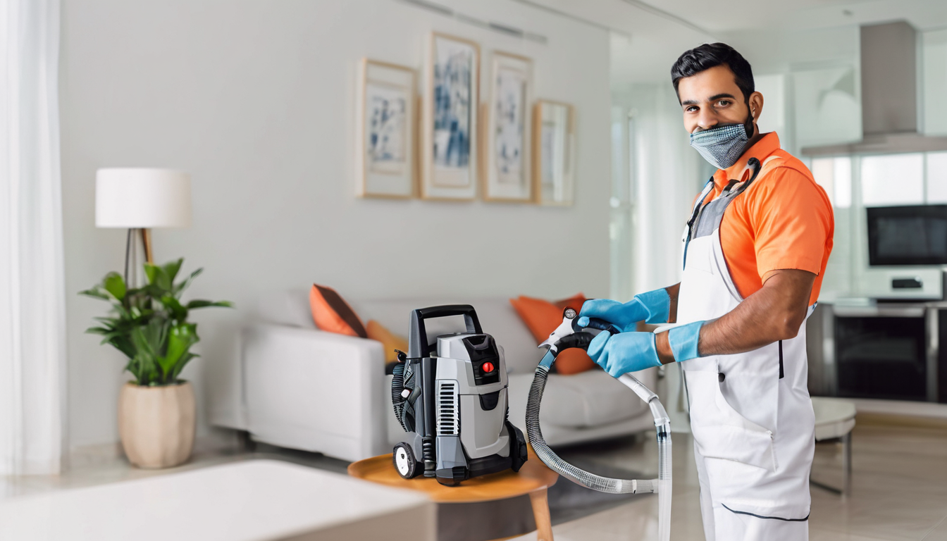 Pest Control Annual Contracts Al Nahda - professional technician conducting property inspection