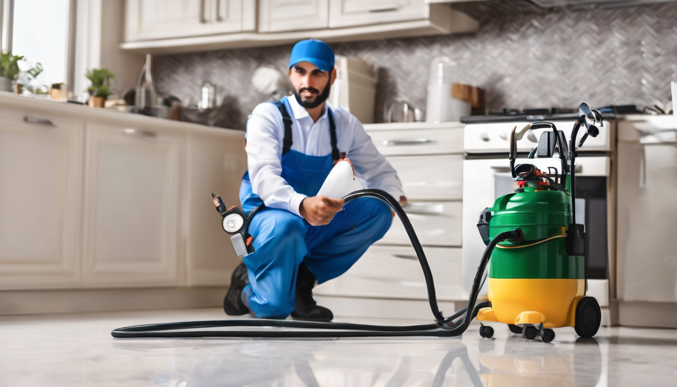Which is the best pest control company in Dubai? - technician inspecting property for pest evidence