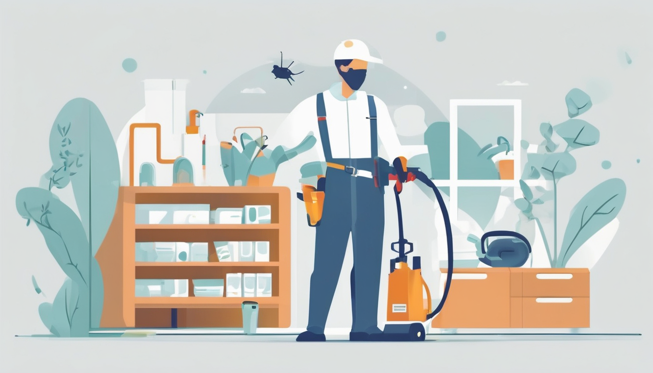 What Are The Types Of Pest Control Services - Dubai pest control technician inspecting property for infestation signs