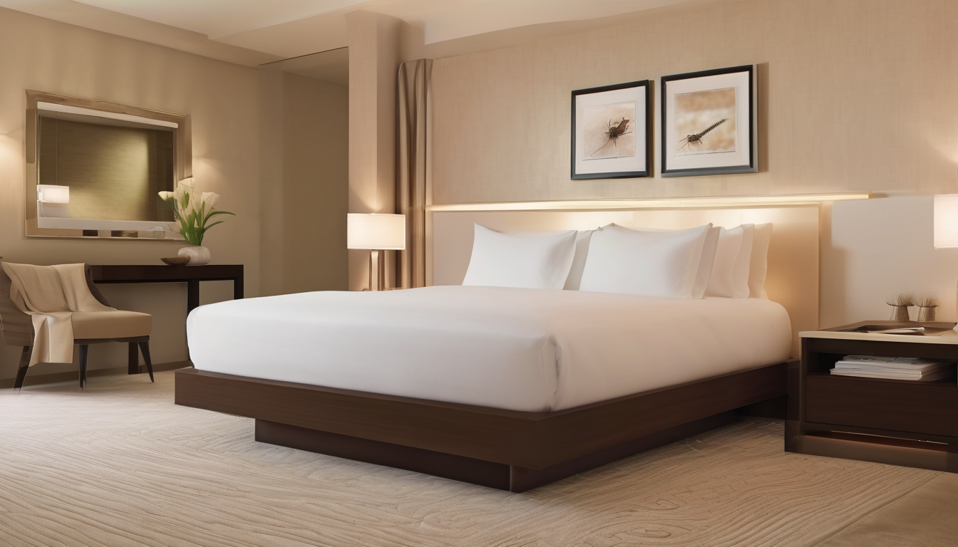 Bed Bug Heat Treatment Methods in Dubai Hotels - professional thermal eradication equipment setup in hotel room