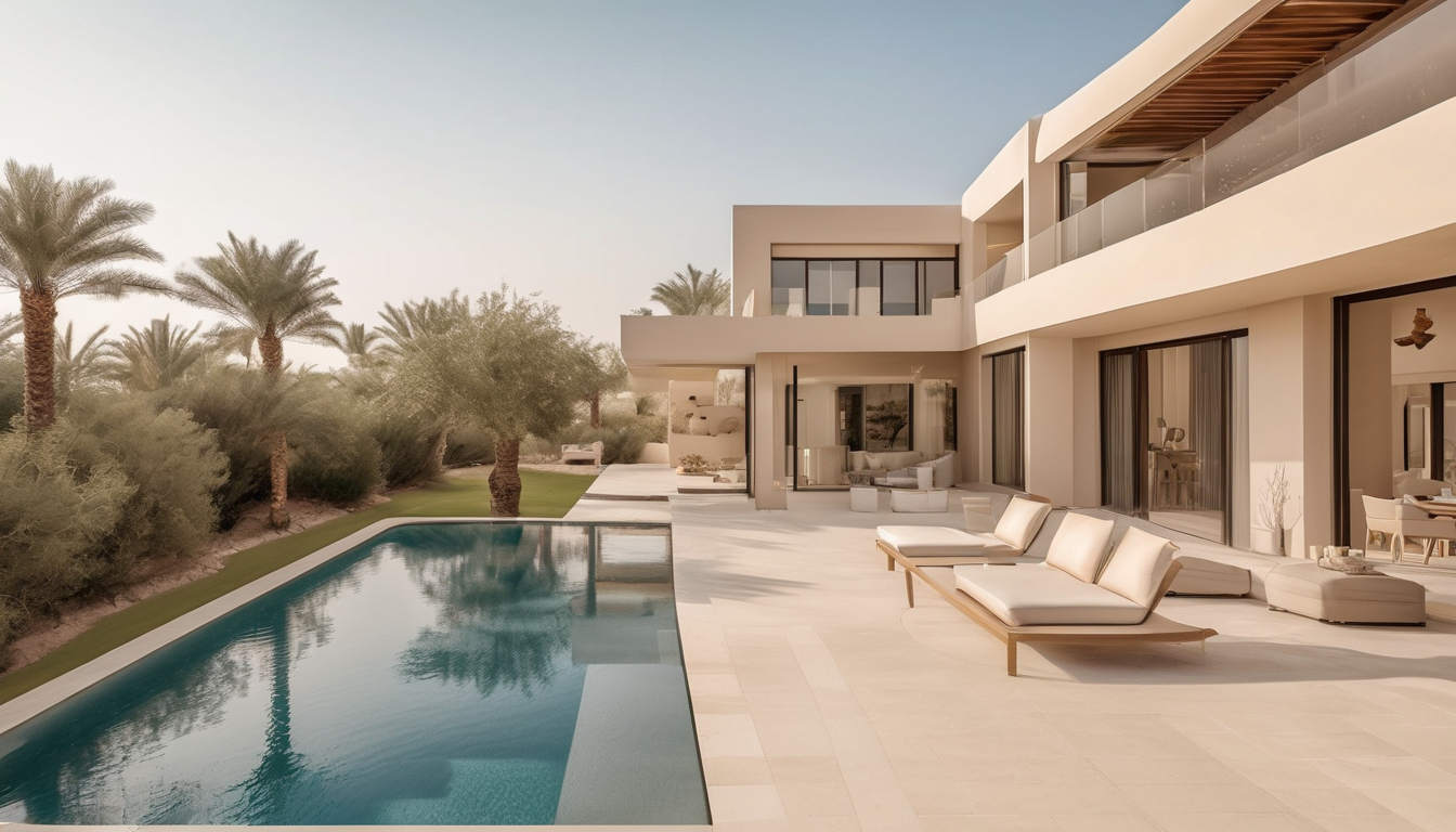 Pest Prevention Plans for Dubai Villas - professional technician inspecting villa exterior for entry points